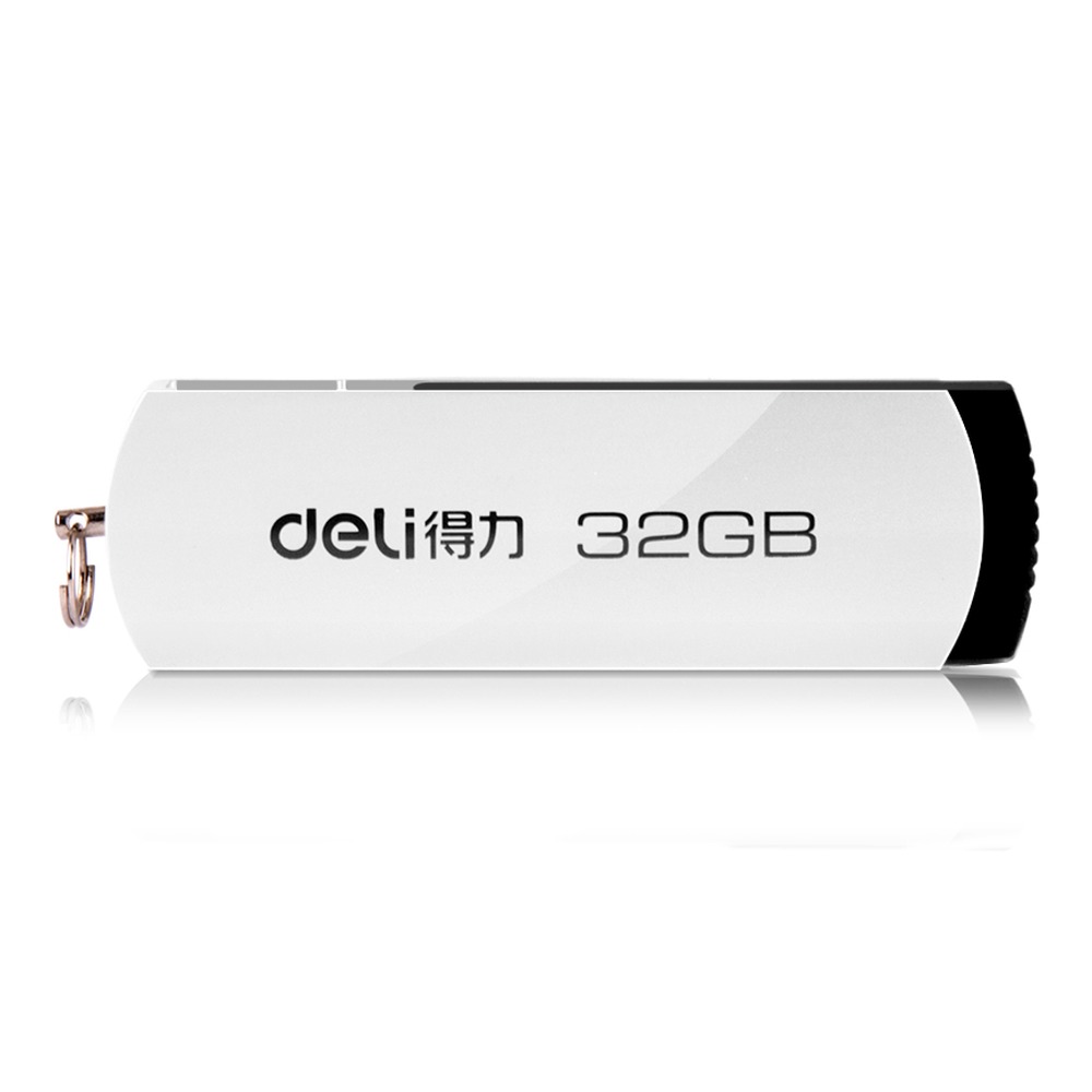 DELI/得力 U盘 3753 颜色:银色；容量:32GB；克重:32G 单位:只