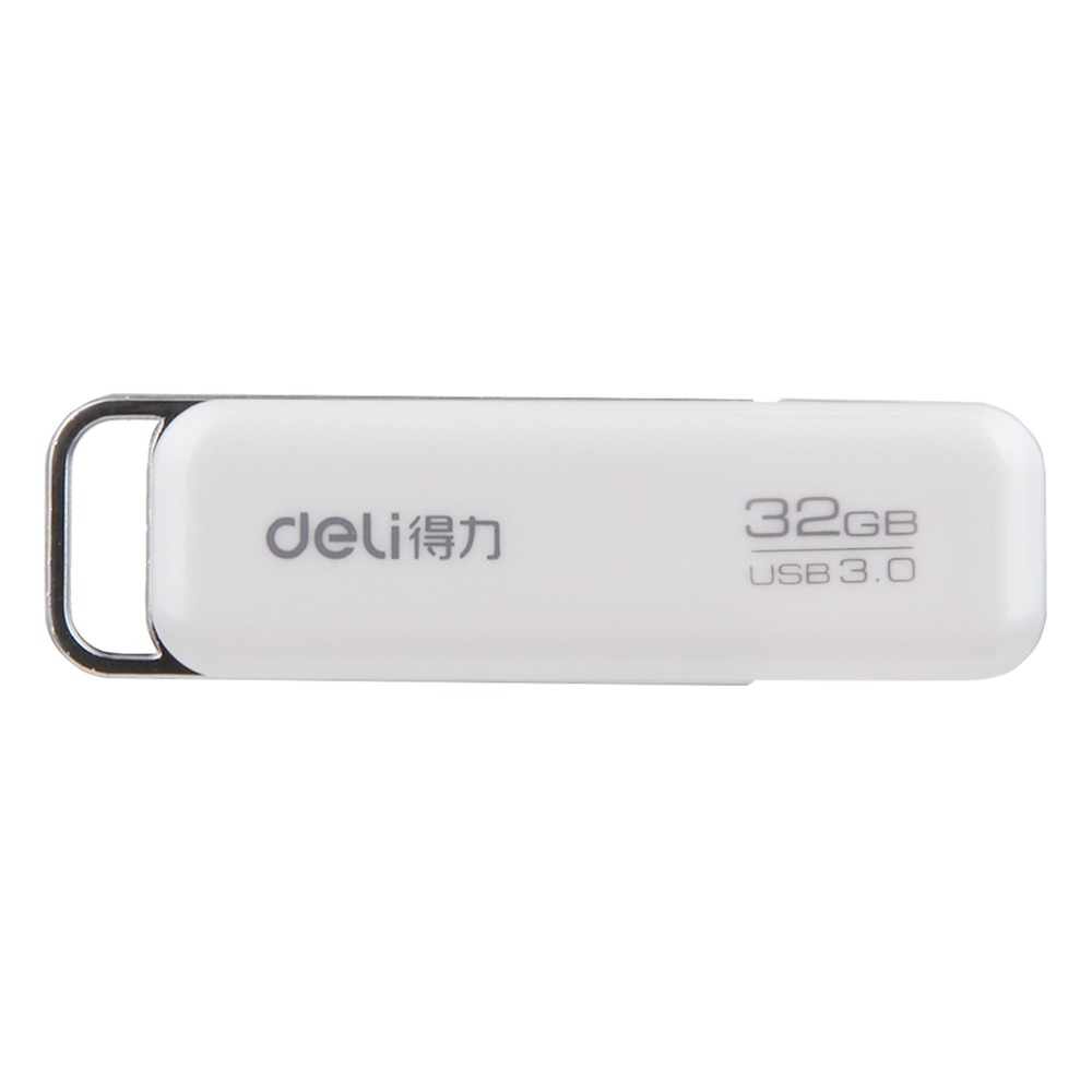 DELI/得力 U盘 3756 颜色:白色；容量:32GB；克重:32G 单位:只