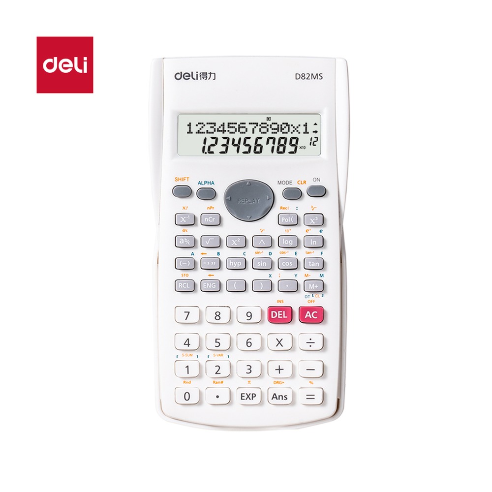 DELI/得力 函数计算器 D82MS 颜色:白；尺寸:82M 单位:台