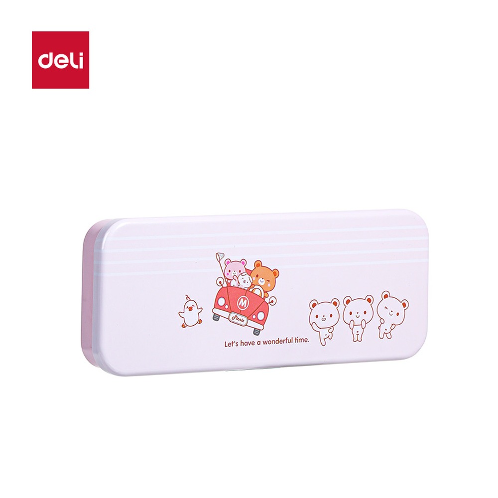 DELI/得力 文具盒 95560 颜色:粉色 单位:只