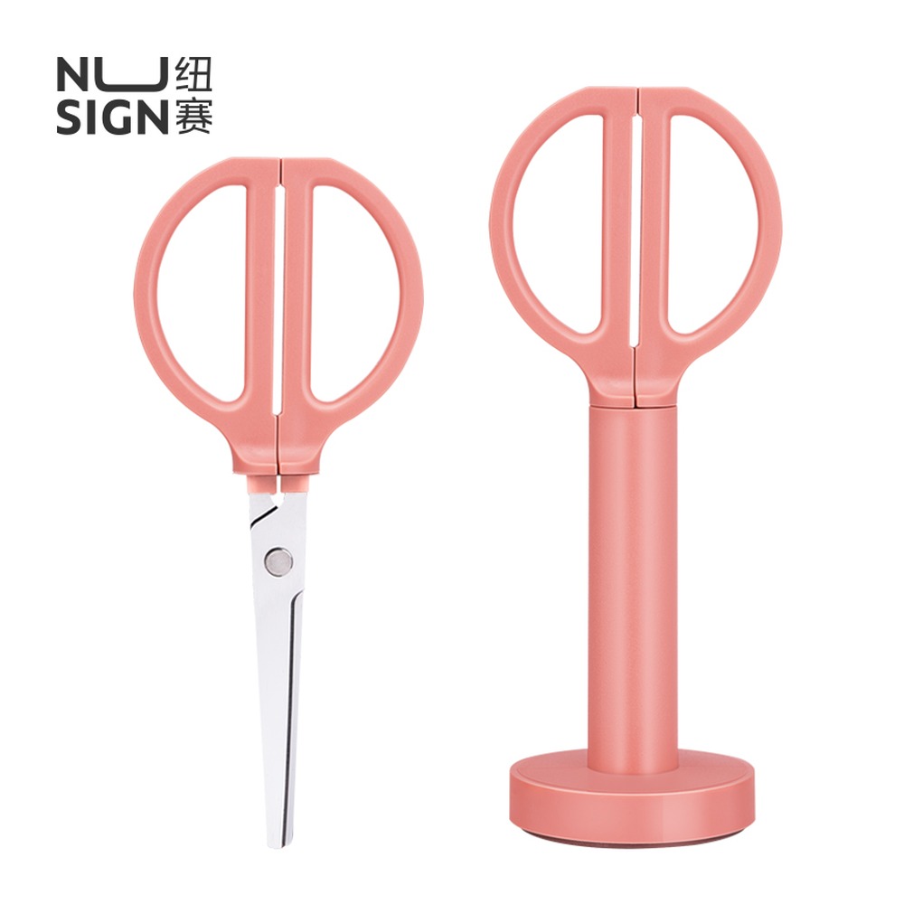 DELI/得力 站立剪刀 NS051 颜色:浅红 单位:把