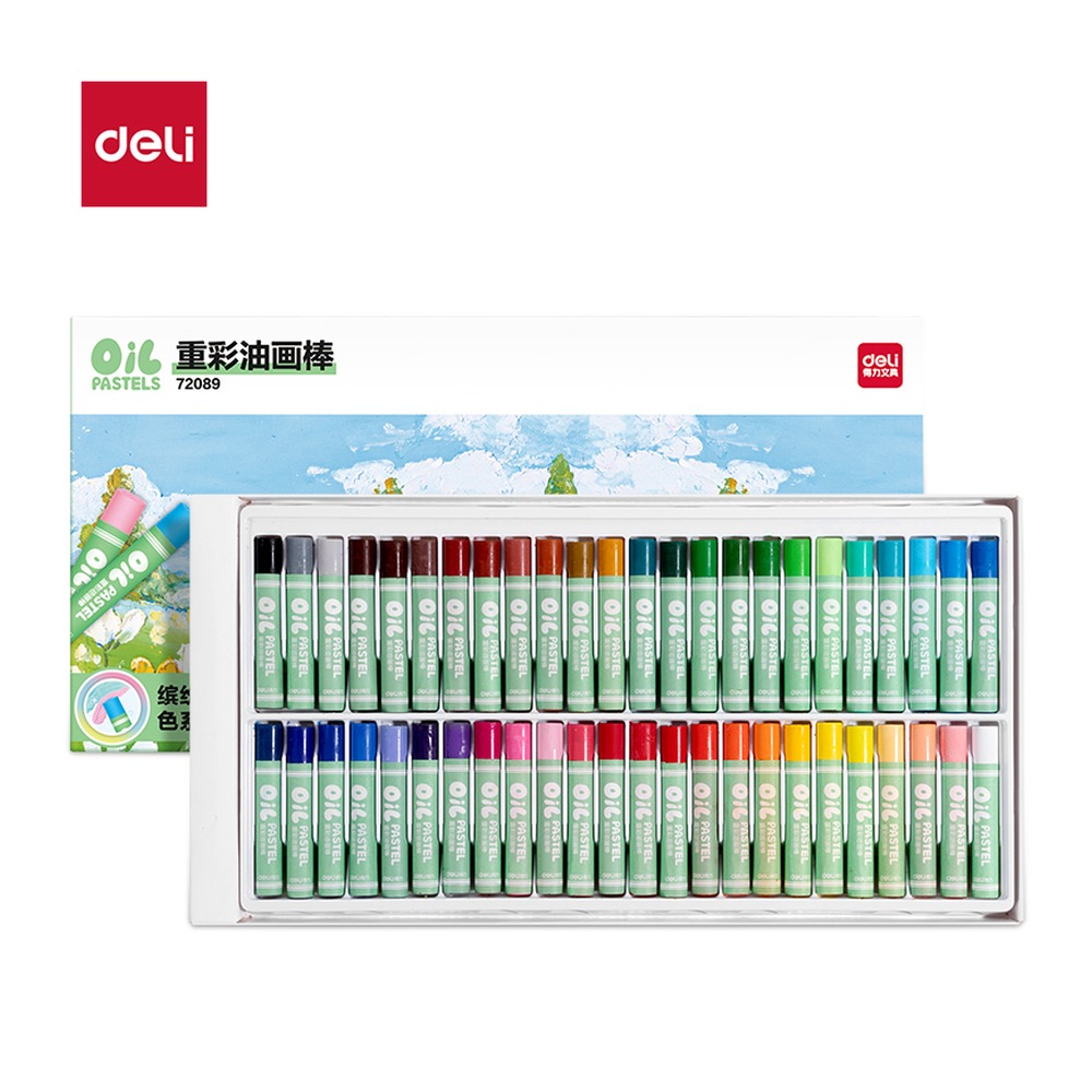DELI/得力 重彩油画棒 72089 颜色:混；其他:48色 单位:盒
