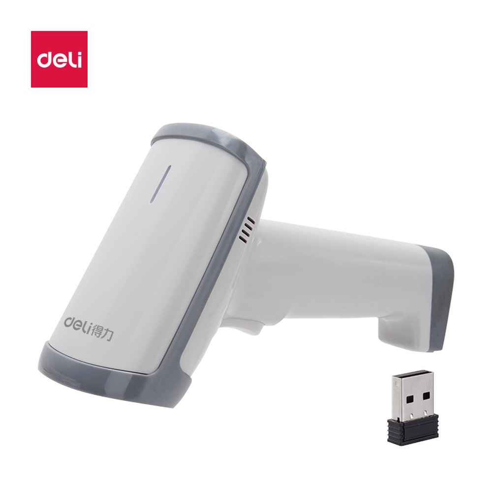 DELI/得力 条码扫描器 14950W 颜色:白；电池容量:2000mAh；额定功率:7 W 单位:个