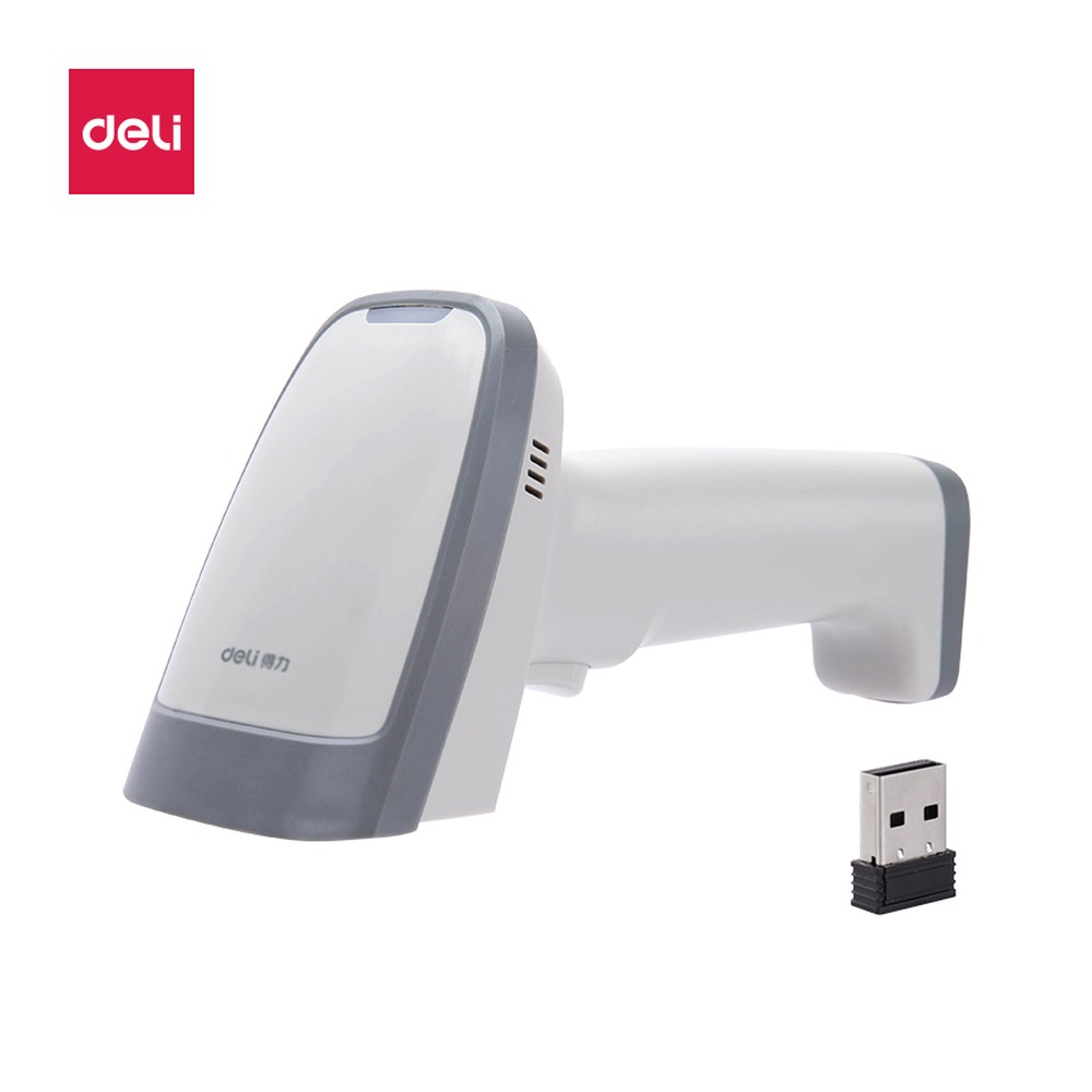 DELI/得力 条码扫描器 14882W 颜色:白；电池容量:2000mAh；额定功率:7 W 单位:个