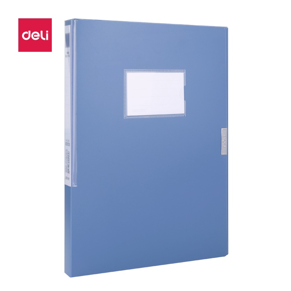 DELI/得力 档案盒 33509 颜色:深蓝；尺寸:25mm；笔芯规格:25mm 单位:个