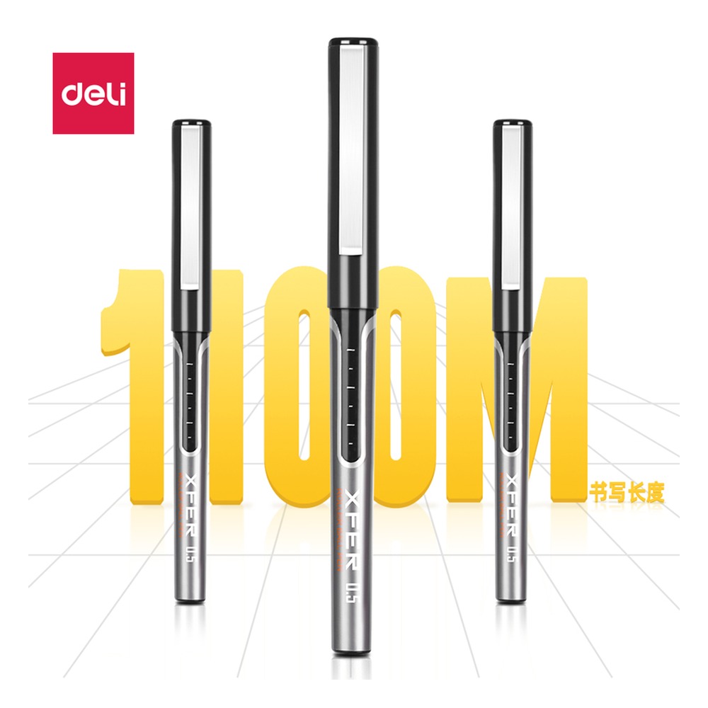DELI/得力 直液式走珠笔 S657 颜色:黑 单位:支