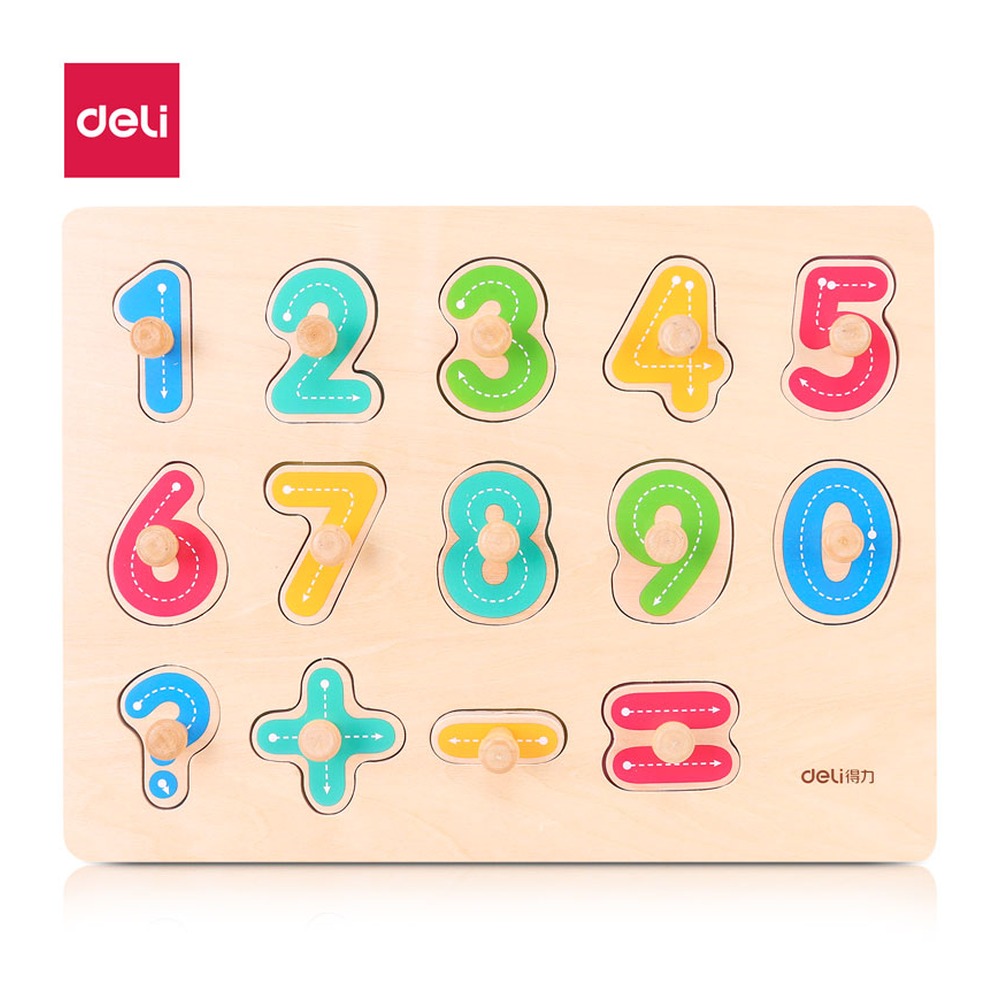 DELI/得力 数字认知板 74308 颜色:混；尺寸:306*233*31mm 单位:盒