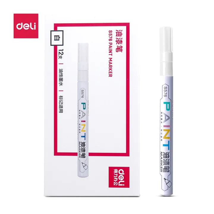 DELI/得力 油漆笔 S576 颜色:白 单位:支
