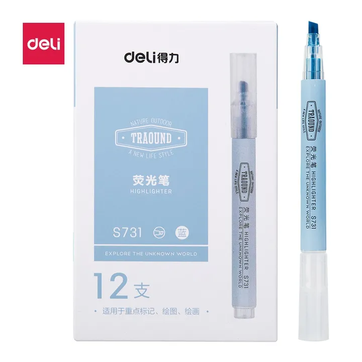 DELI/得力 荧光笔 S731 颜色:蓝 单位:支