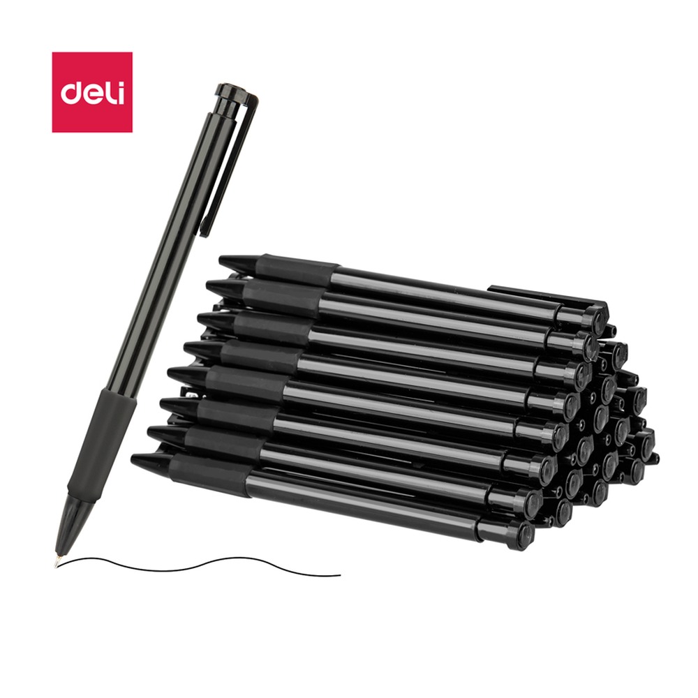 DELI/得力 中油笔 6546S 颜色:黑；尺寸:0.7mm；笔芯规格:0.7mm 单位:支