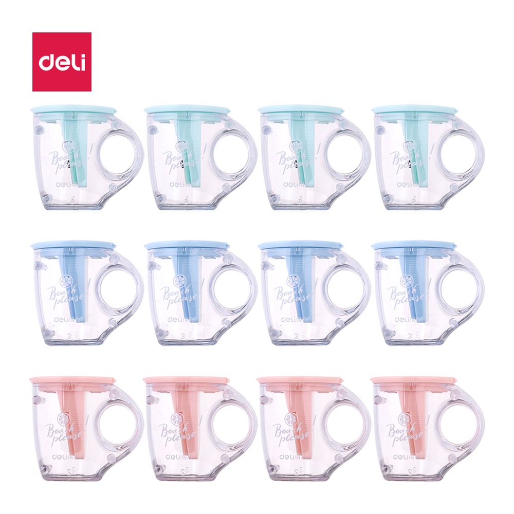 DELI/得力 卷笔刀 0551 颜色:混；尺寸:55*50mm；包装:12只/盒 单位:盒