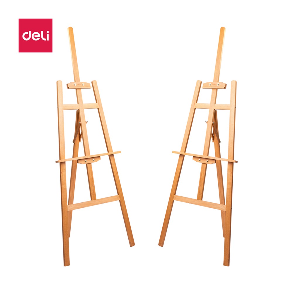 DELI/得力 画架 73879 颜色:混；尺寸:116.3*58cm；适用范围:素描/水粉/丙烯/油画/写生等 单位:个