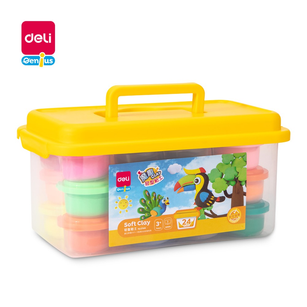 DELI/得力 轻型粘土 67848 颜色:黄 单位:桶