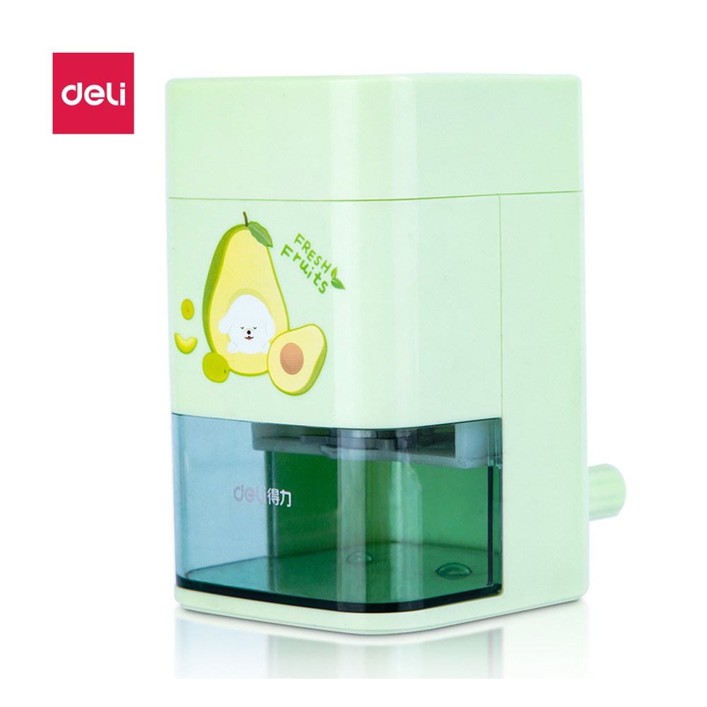 DELI/得力 自动进笔削笔机 71154 颜色:绿；材质:ABS / GPPS；尺寸:99*63*102MM 单位:只