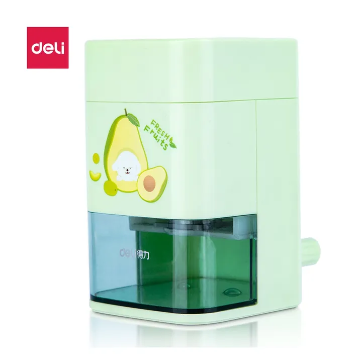 DELI/得力 自动进笔削笔机 71154 颜色:绿；材质:ABS / GPPS；尺寸:99*63*102MM 单位:只