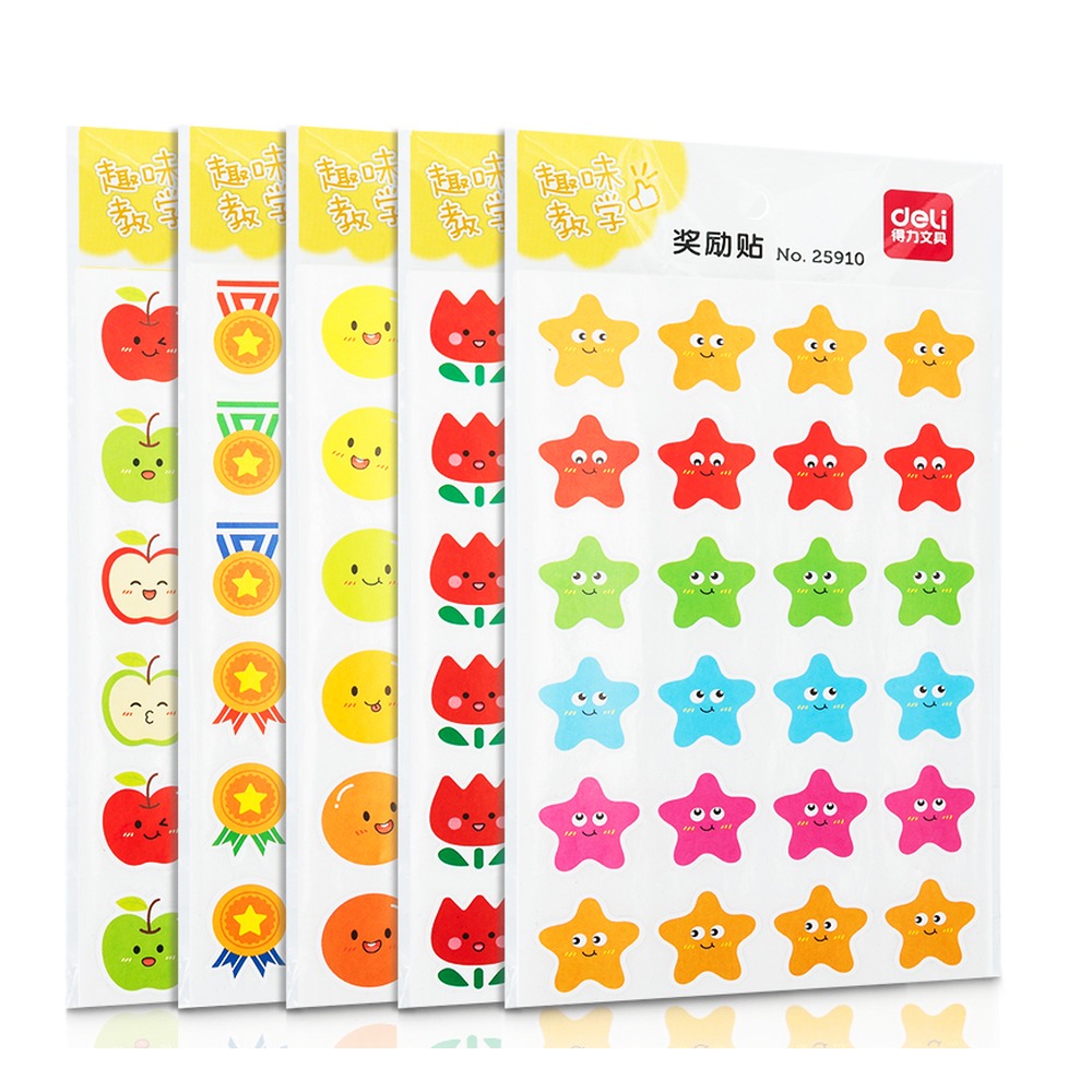 DELI/得力 奖励贴 25910 颜色:混；尺寸:95mmx180mm 单位:袋