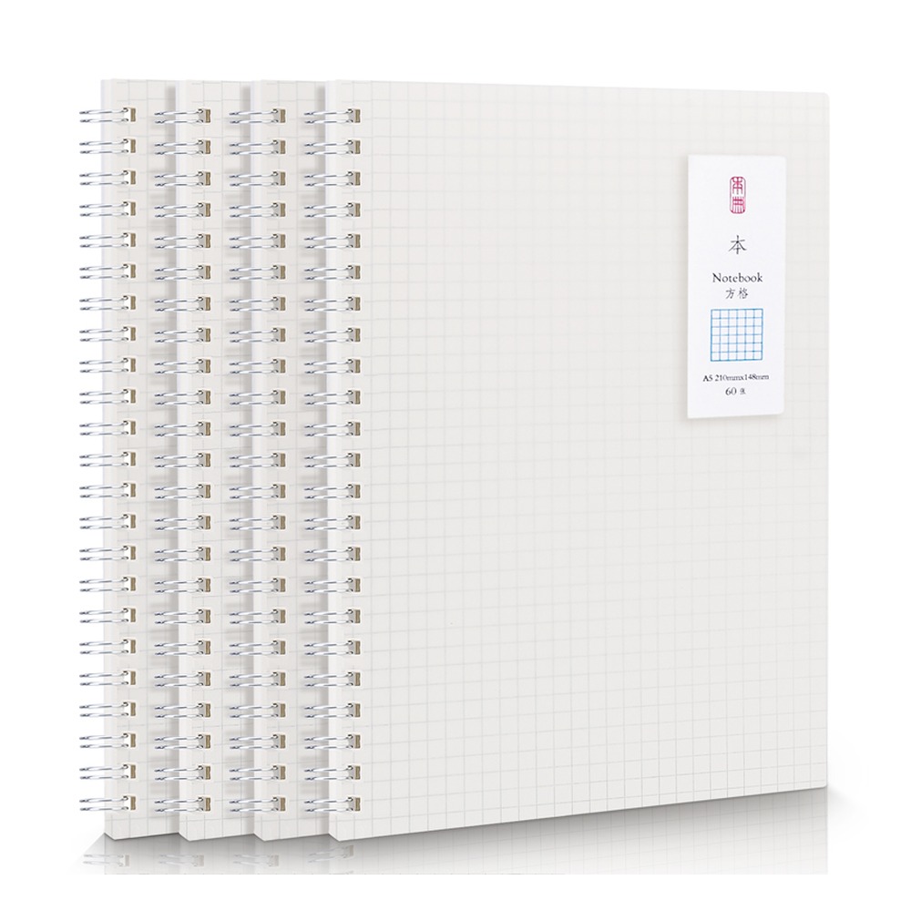 DELI/得力 螺旋本 LPA560 材质:PP；尺寸:210X148mm；纸张规格:方格 单位:本