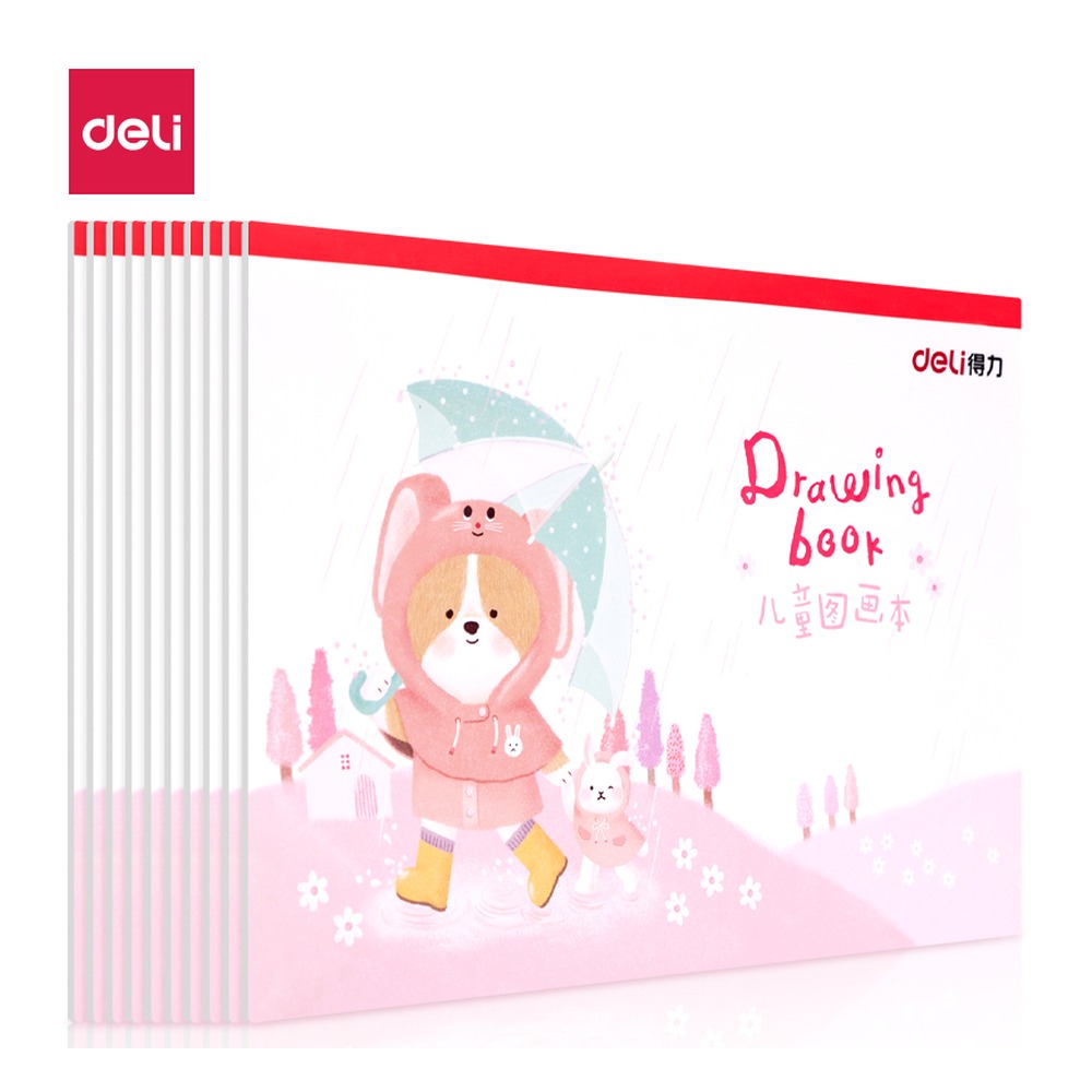 DELI/得力 图画本 73381 颜色:红 单位:本