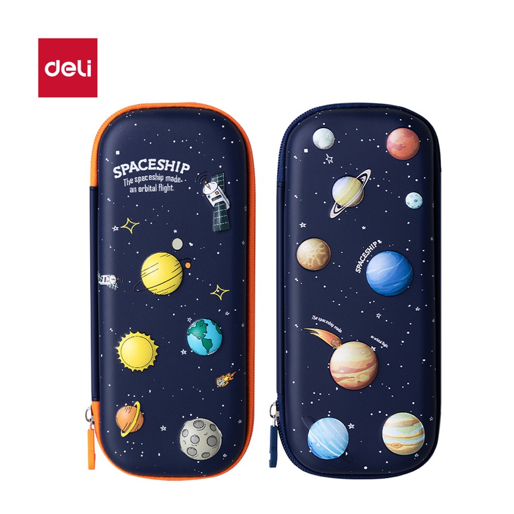 DELI/得力 星球EVA多用途笔袋 67093 颜色:混；包装:只 单位:个