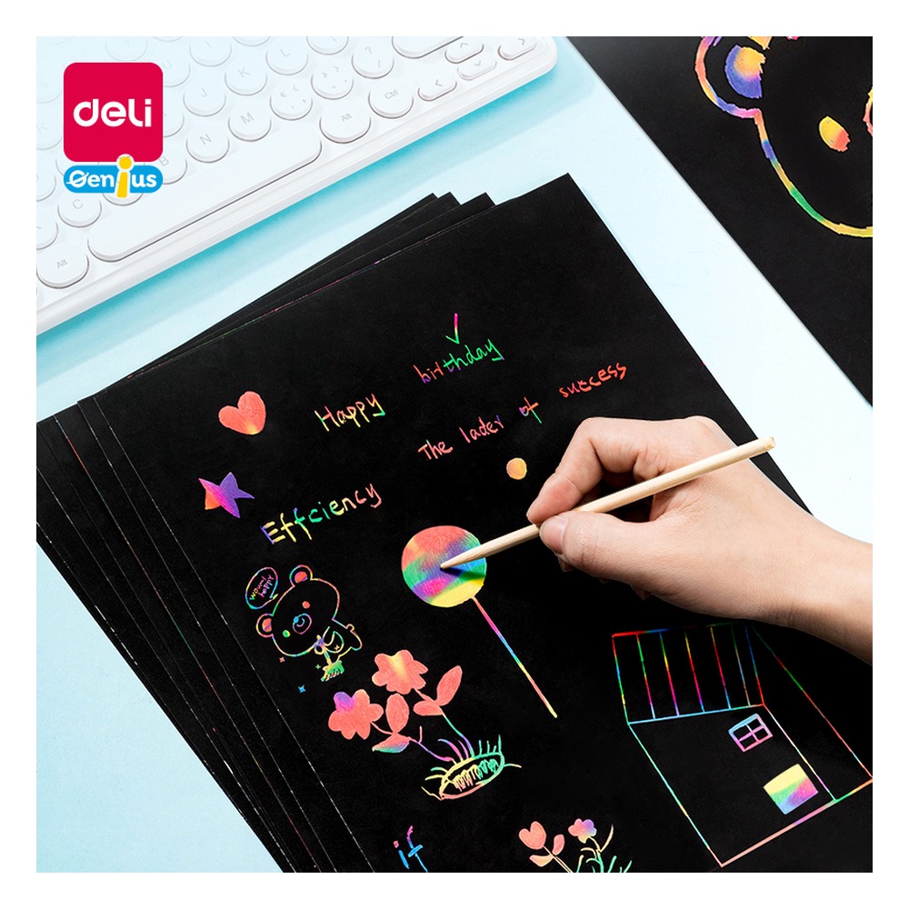 DELI/得力 刮画纸 83602 颜色:混 单位:袋