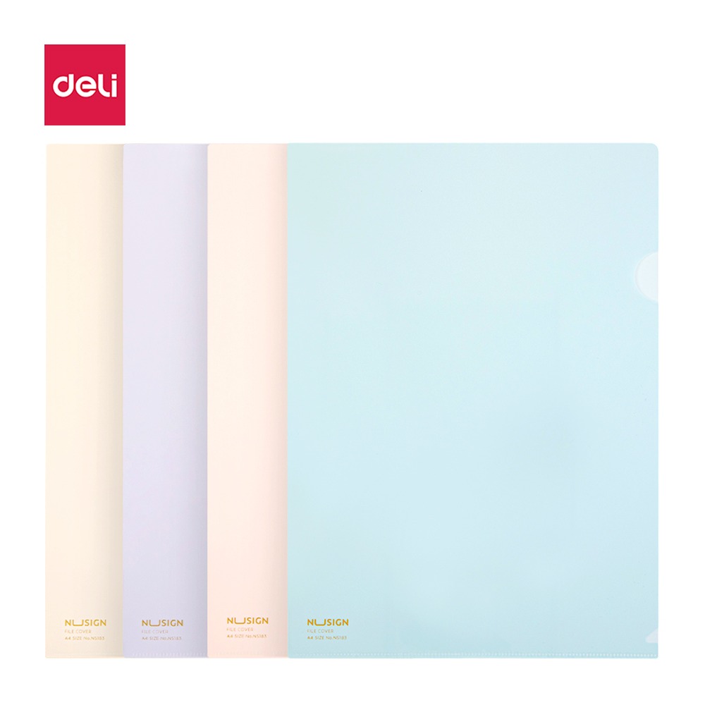 DELI/得力 A4单入文件套 NS183 尺寸:310*220mm；包装:10个/包 单位:包