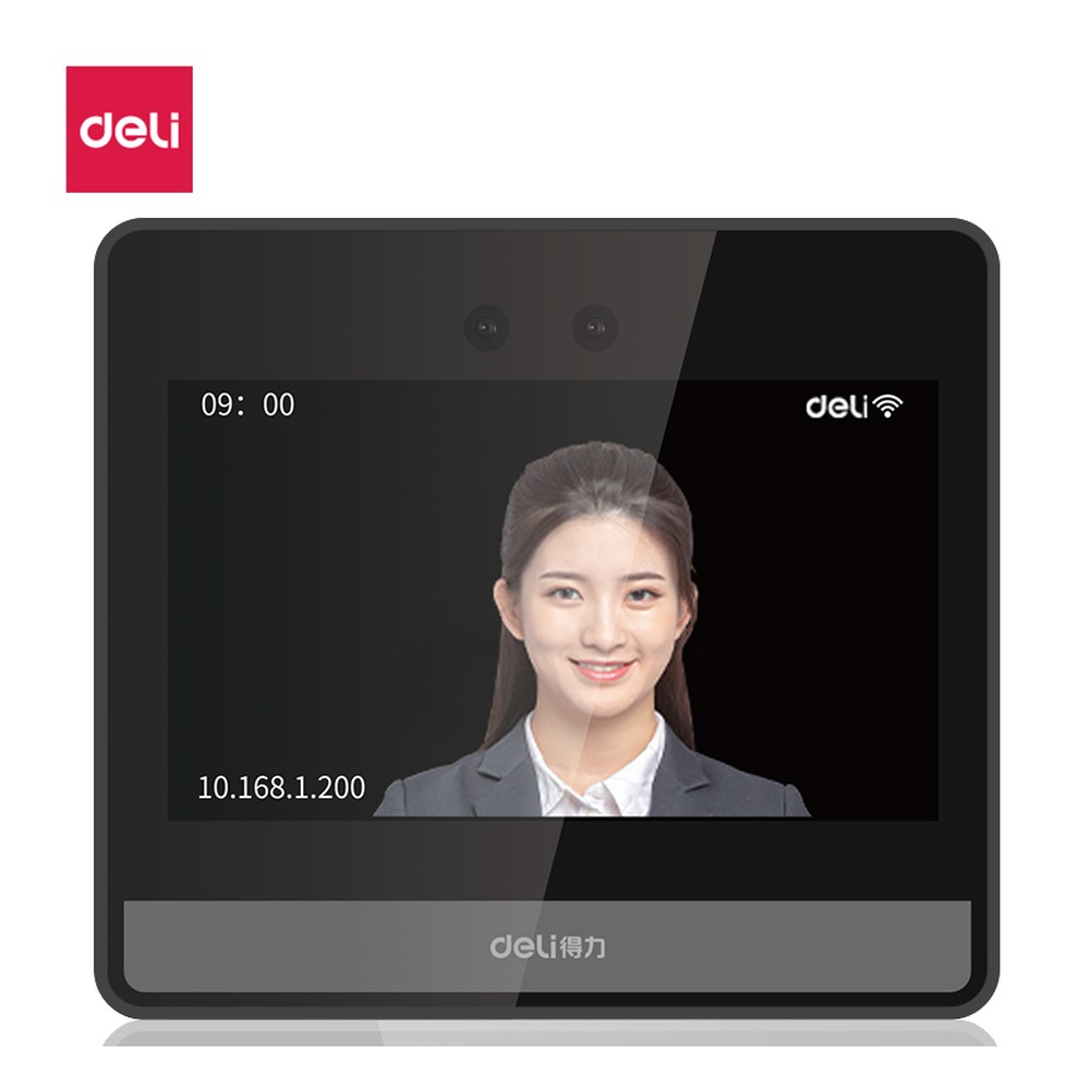 DELI/得力 智能云考勤机 DL-D8PRO 颜色:银灰；额定功率:15W 单位:台
