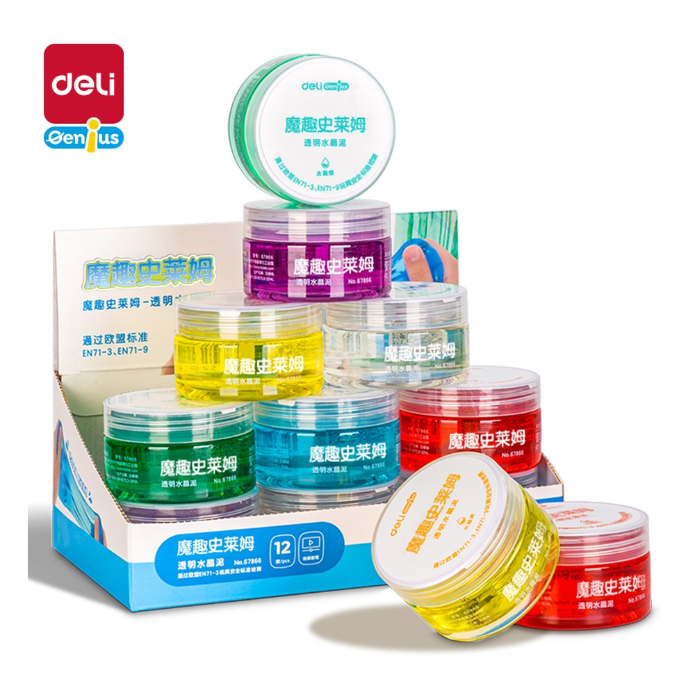DELI/得力 水晶泥 67866 颜色:混 单位:罐
