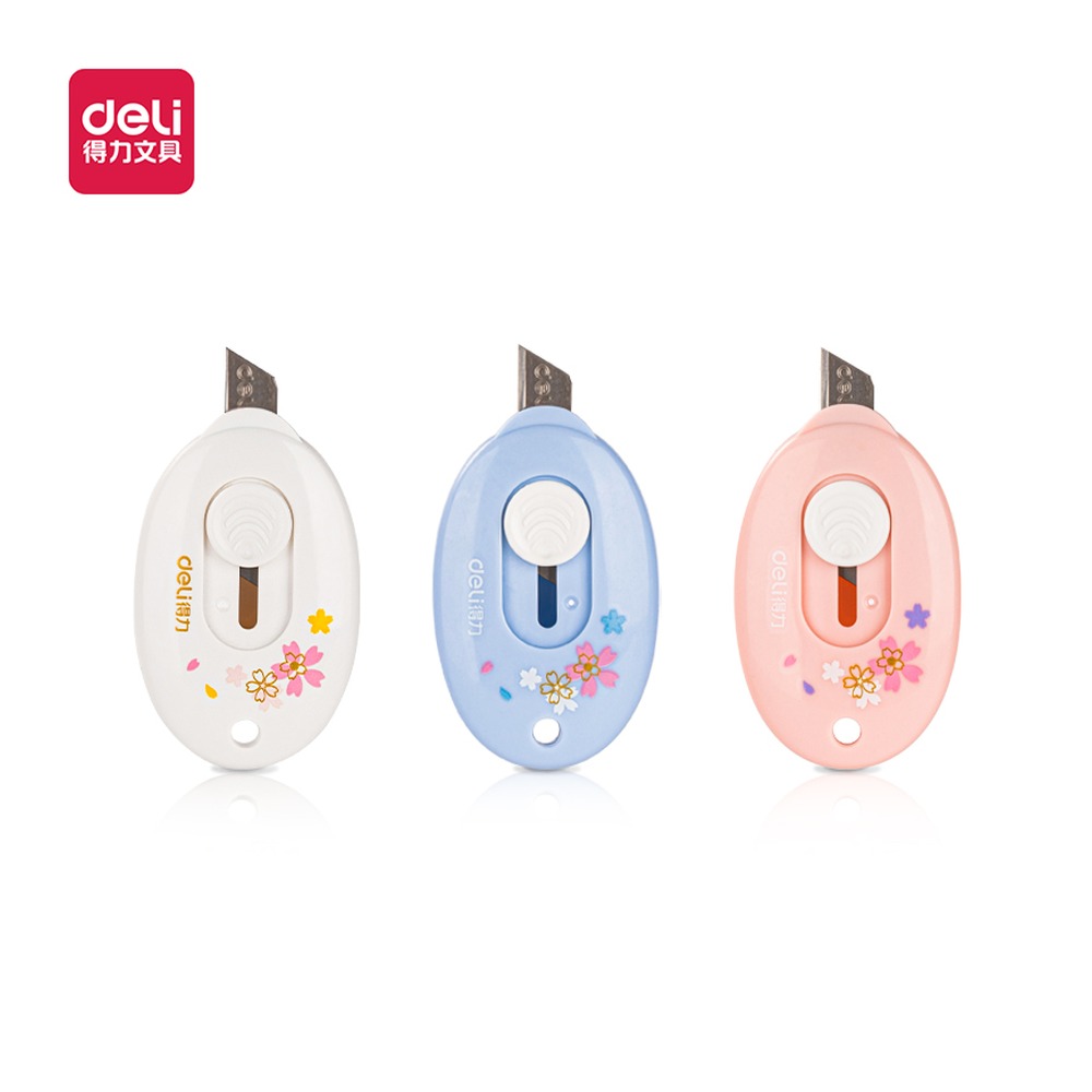 DELI/得力 光樱下美工刀 78010 颜色:混；包装:卡 单位:卡
