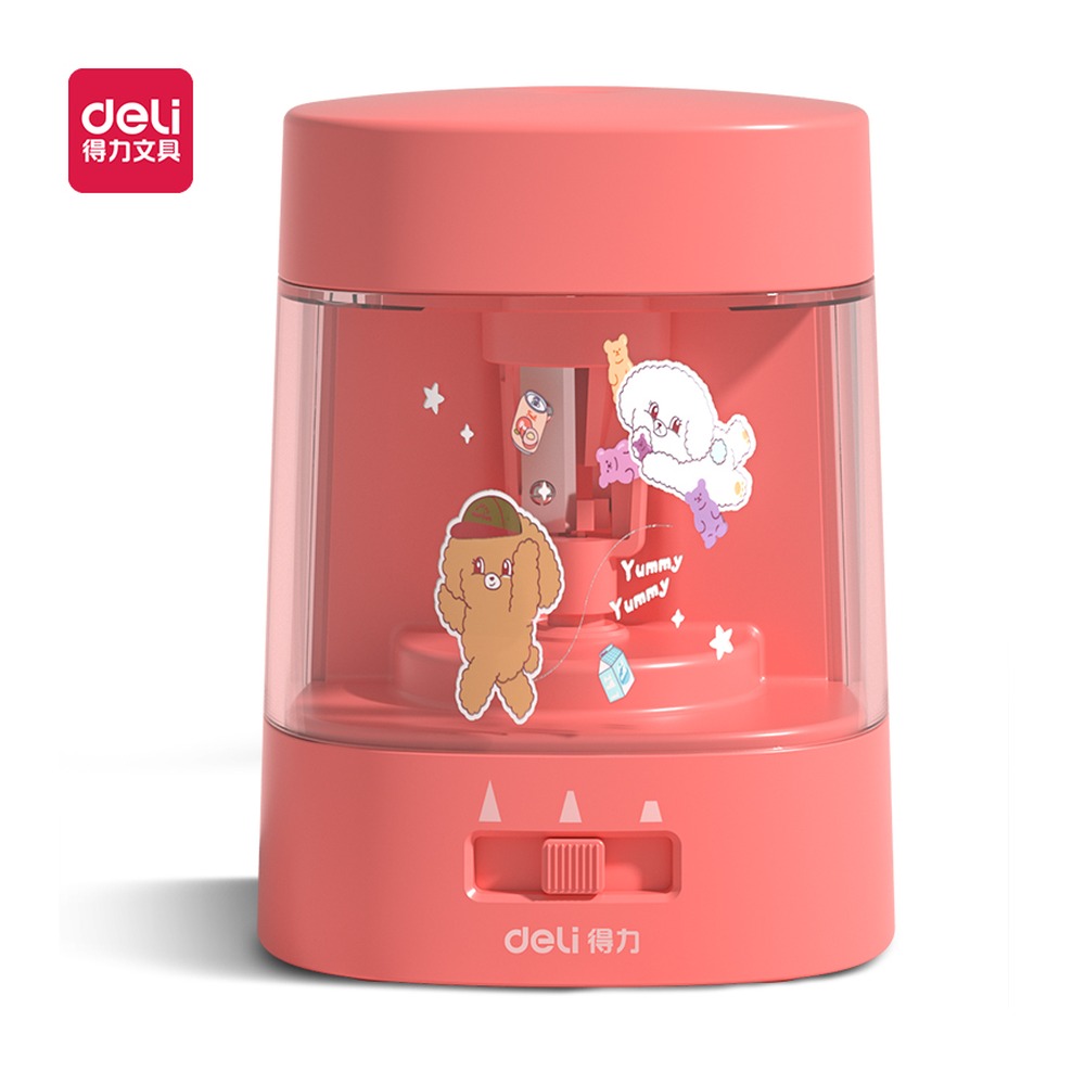 DELI/得力 电动卷笔刀 68658A 颜色:红色 单位:个