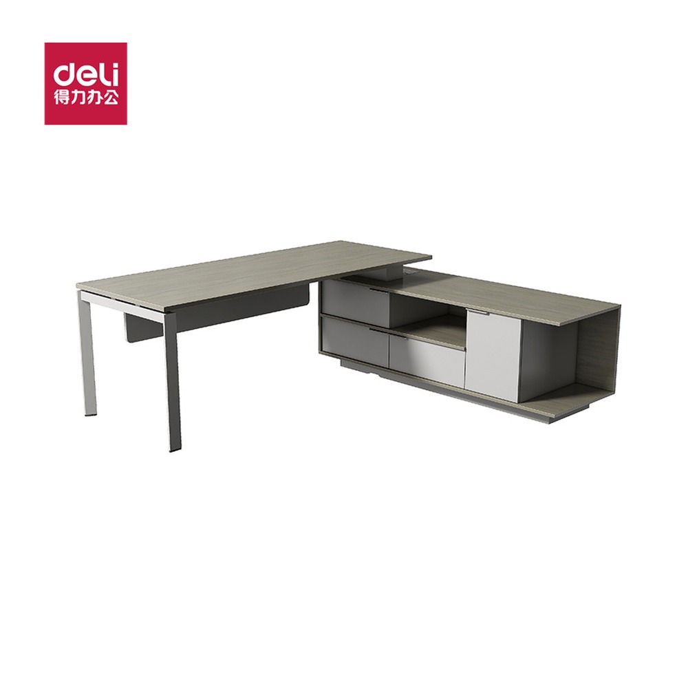 DELI/得力 普乐士DDNC2218R.03主管桌 DDNC2218R .03 尺寸:2200*2000*750 单位:台