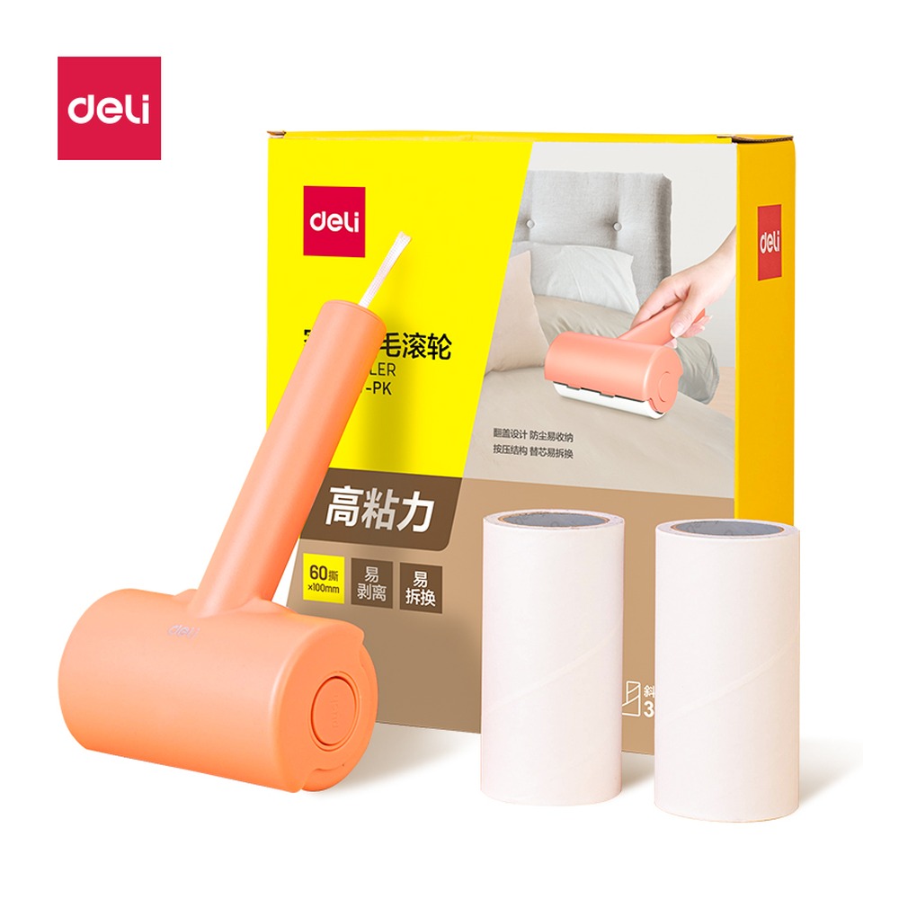 DELI/得力 其它胶粘 JF887-PK 颜色:玫粉色；尺寸:10cm*60；包装:3卷 单位:盒