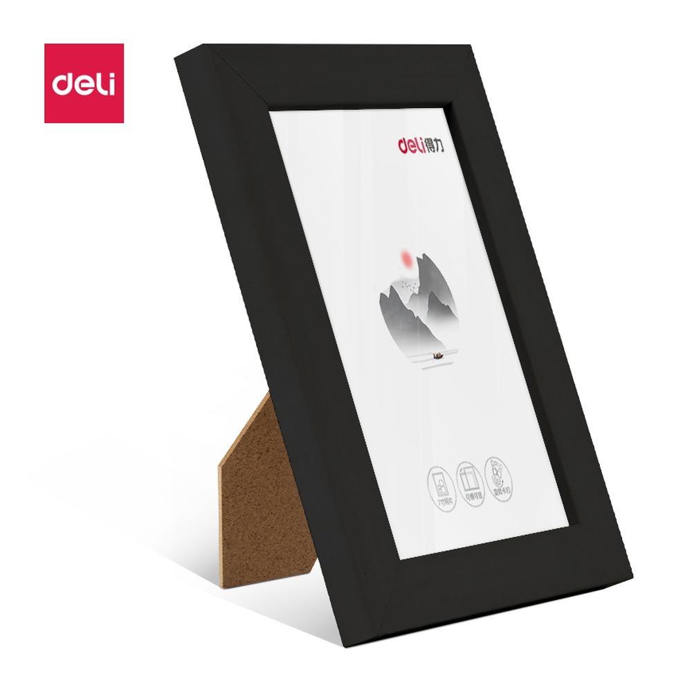 DELI/得力 相框 MQ1413 颜色:黑色；尺寸:132mm；笔芯规格:132mm 单位:块