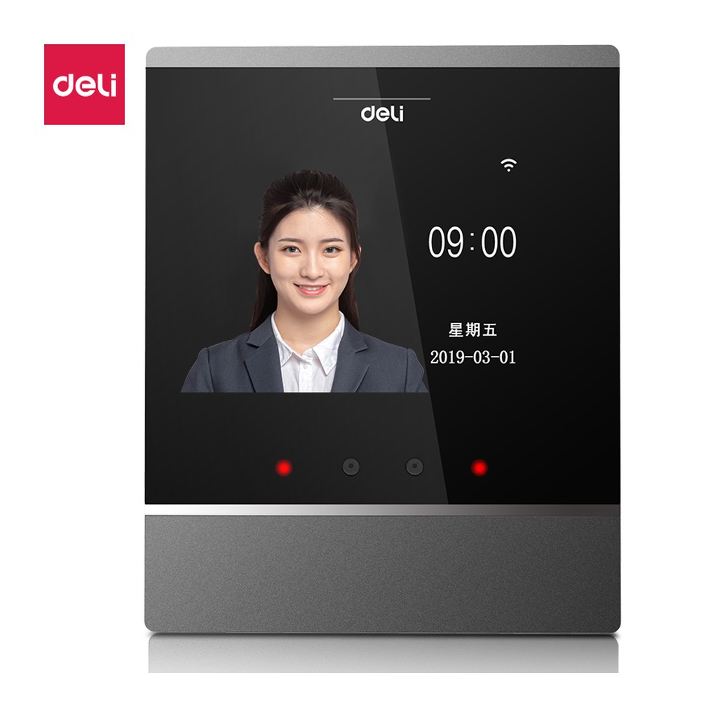DELI/得力 智能云考勤机 DL-D2 颜色:银灰 单位:台