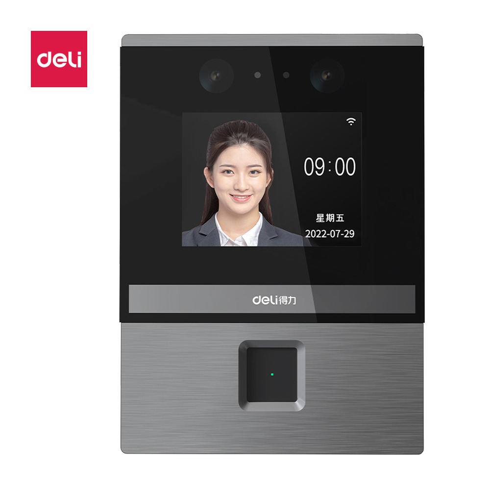 DELI/得力 智能云考勤机 DL-D3 颜色:银灰 单位:台