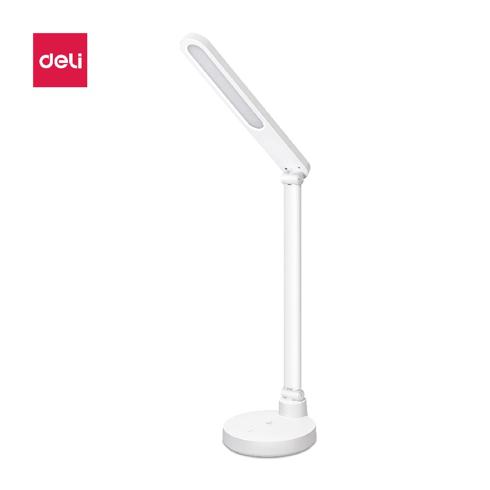 DELI/得力 LED台灯 4300A 颜色:白色；包装:1台装/盒；电池容量:1200mAh；额定功率:5.5W 单位:盒