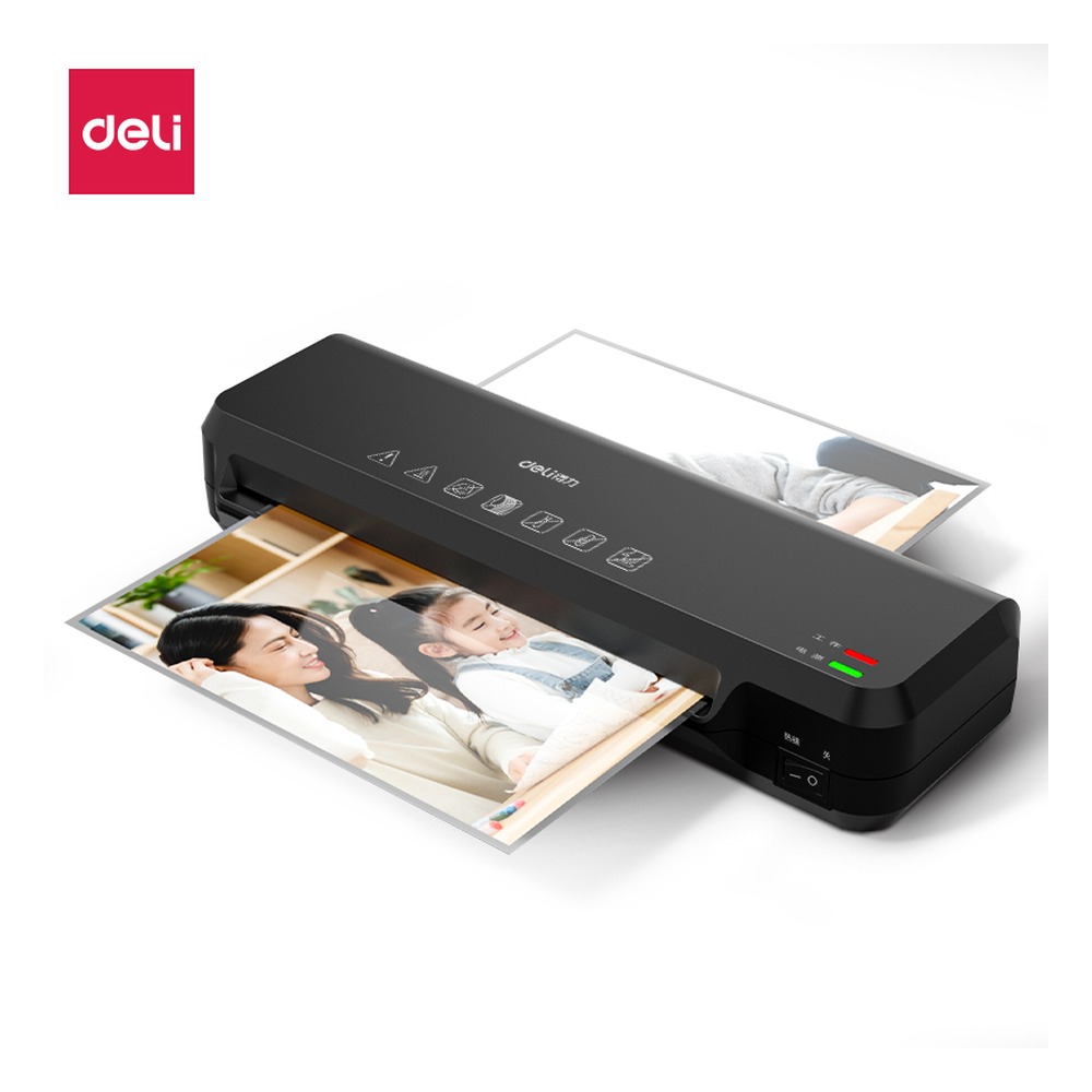 DELI/得力 塑封机 GQ401-T 颜色:黑色；额定功率:330W 单位:台