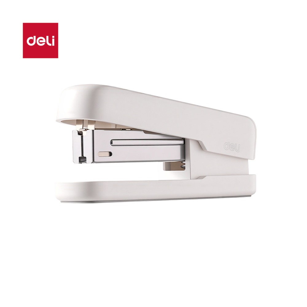 DELI/得力 订书机 TA301-A 材质:ABS外壳+内部钢制材质；尺寸:108mm*30mm*52mm；包装:1台订书机/盒 单位:盒