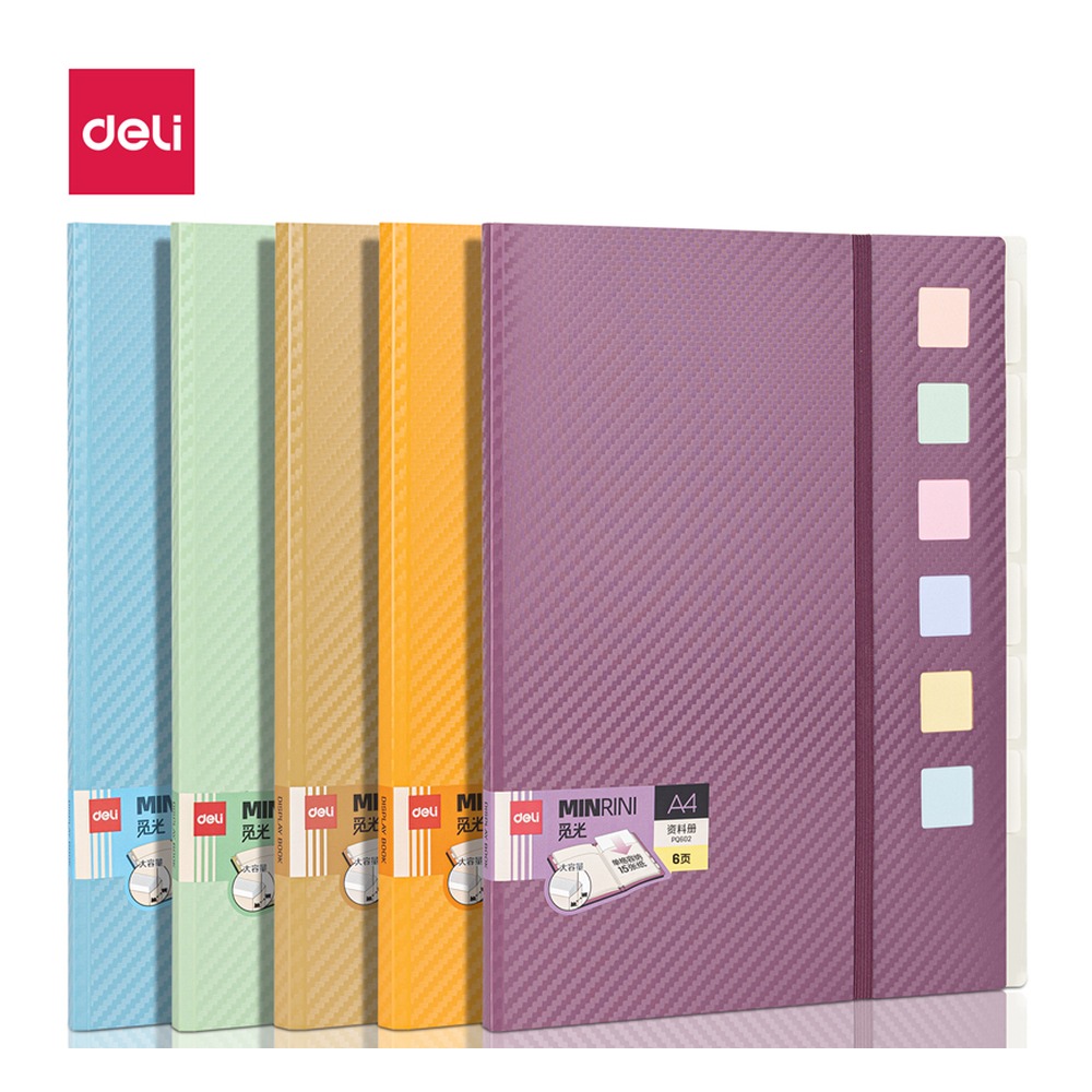 DELI/得力 因为遇见你分类索引资料册 PQ602 颜色:混；材质:pp；尺寸:320x245 x12(mm) 单位:个