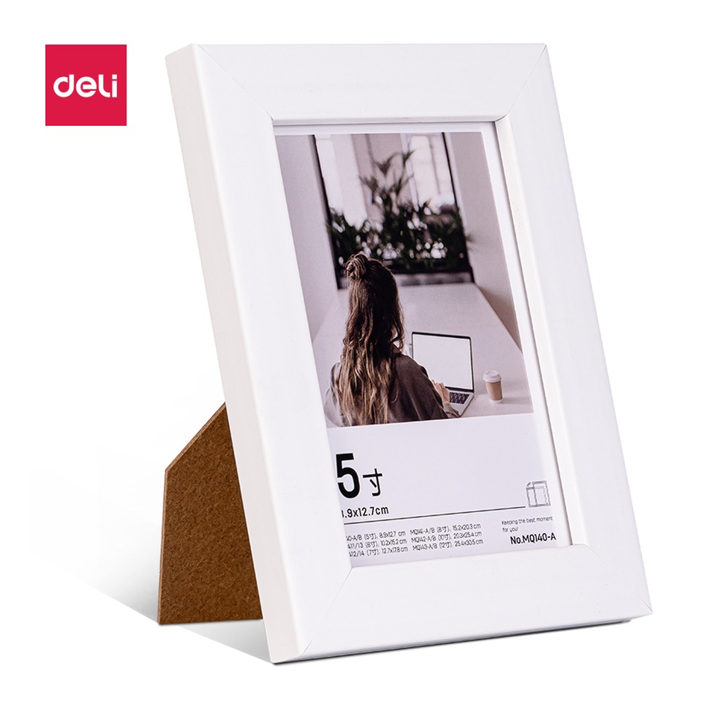 DELI/得力 相框 MQ140-A 颜色:白色；尺寸:121mm；笔芯规格:121mm 单位:块
