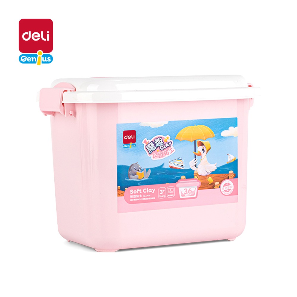 DELI/得力 工具箱粘土 67878 颜色:粉色；其他:36色 单位:箱