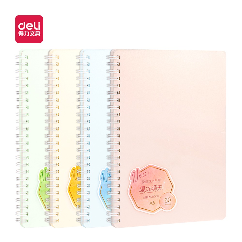 DELI/得力 果冻晴天螺旋本 QLPA560 型号：QLPA560 单位:本