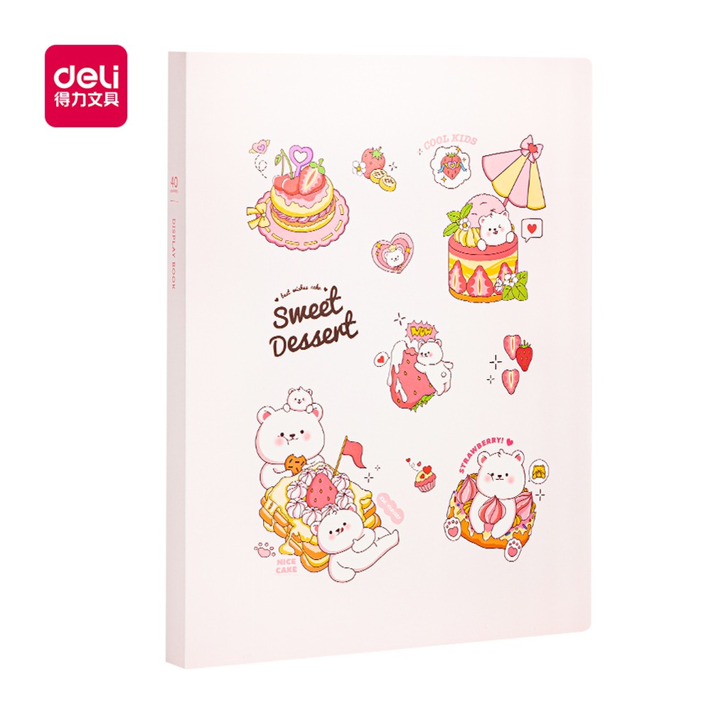 DELI/得力 资料册 PQ312-T40 颜色:红；页产量:40页 单位:个
