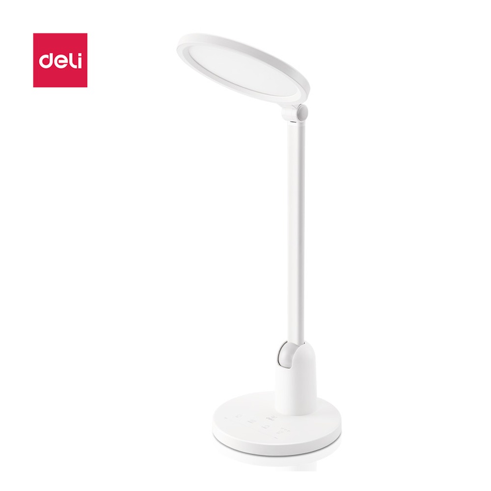 DELI/得力 LED护眼台灯 LF111 颜色:白色；包装:1台装/盒；额定功率:13W 单位:盒