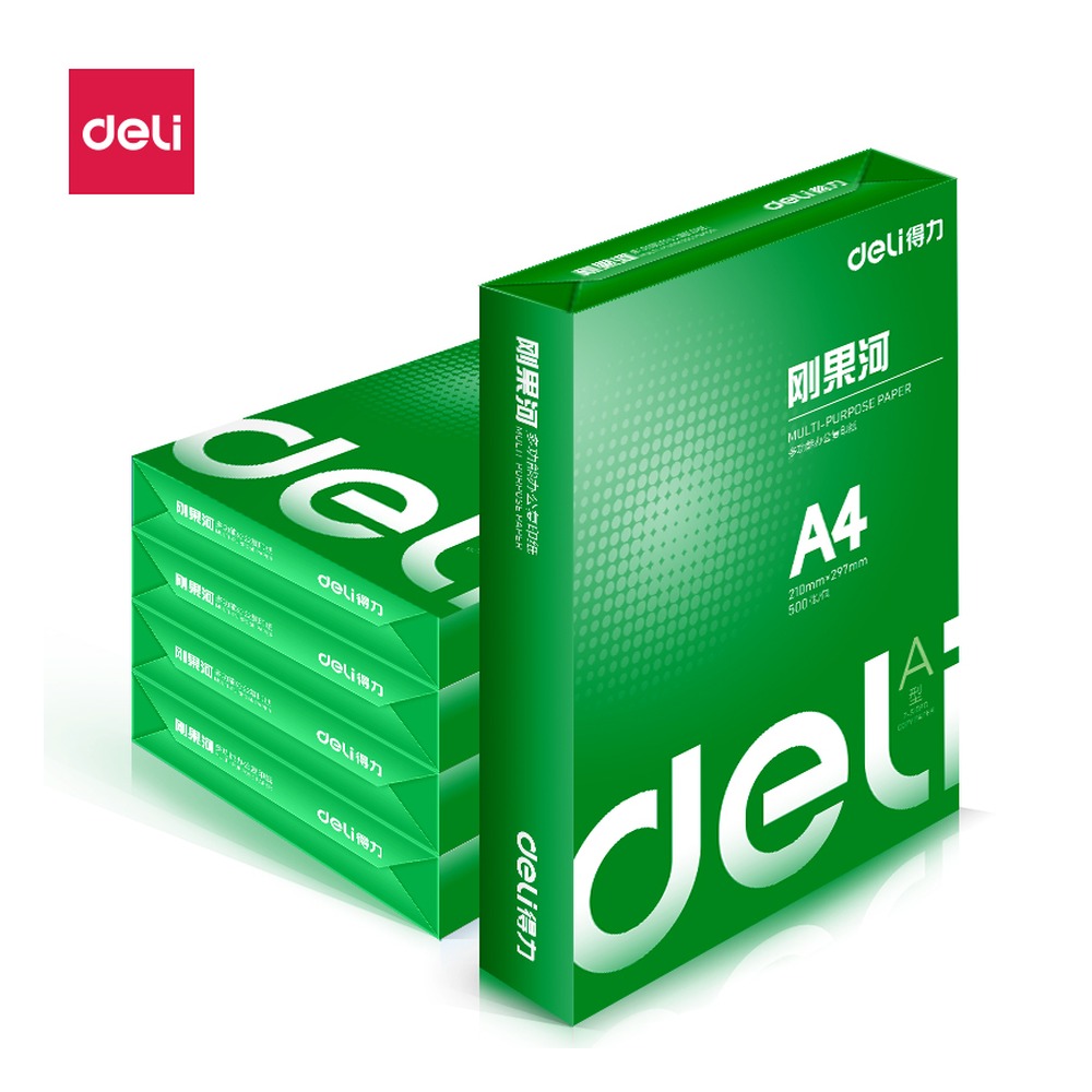 DELI/得力 刚果河复印纸A4 ZF223 颜色:混；克重:70g；包装:5包；纸张规格:A4 单位:包