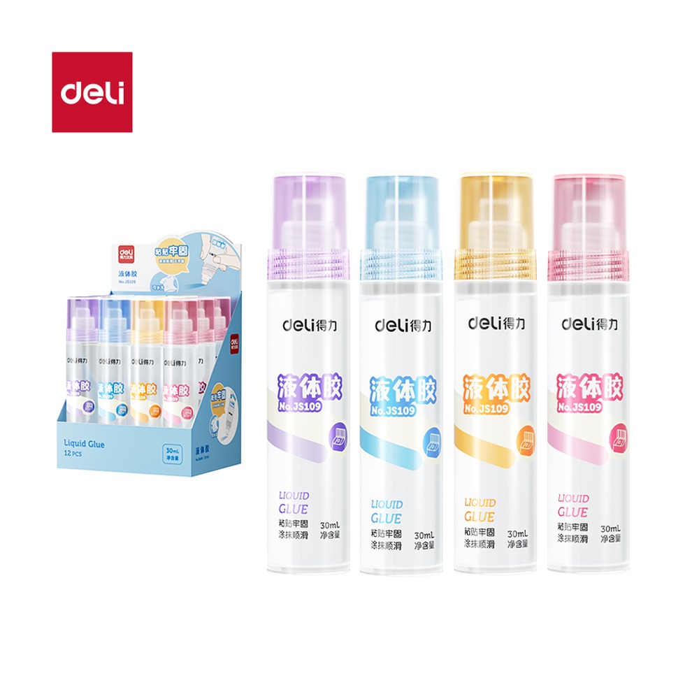 DELI/得力 液体胶 JS109 颜色:混；尺寸:30m；容量:30mL/支 单位:支