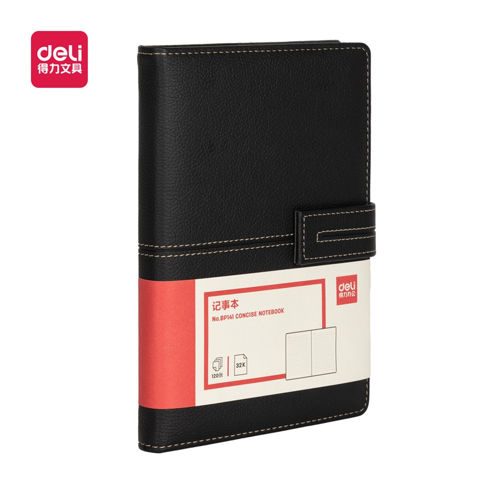 DELI/得力 记事本 BP141 颜色:黑色；尺寸:130mm；笔芯规格:130mm 单位:本