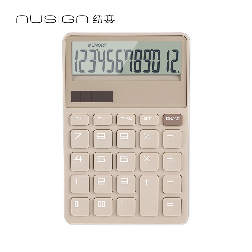 DELI/得力 桌面计算器 NS042 颜色:浅灰 单位:台