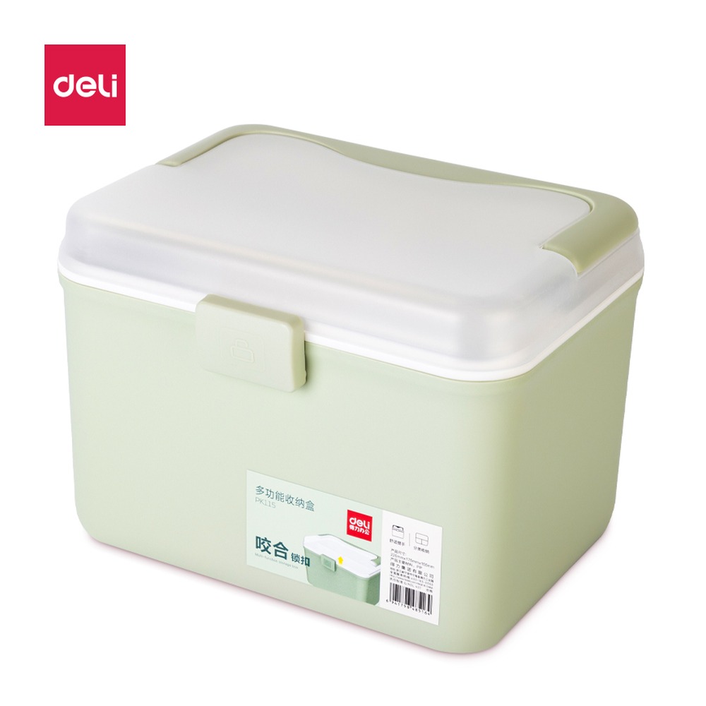 DELI/得力 多功能收纳箱 PK115 颜色:绿色 单位:箱
