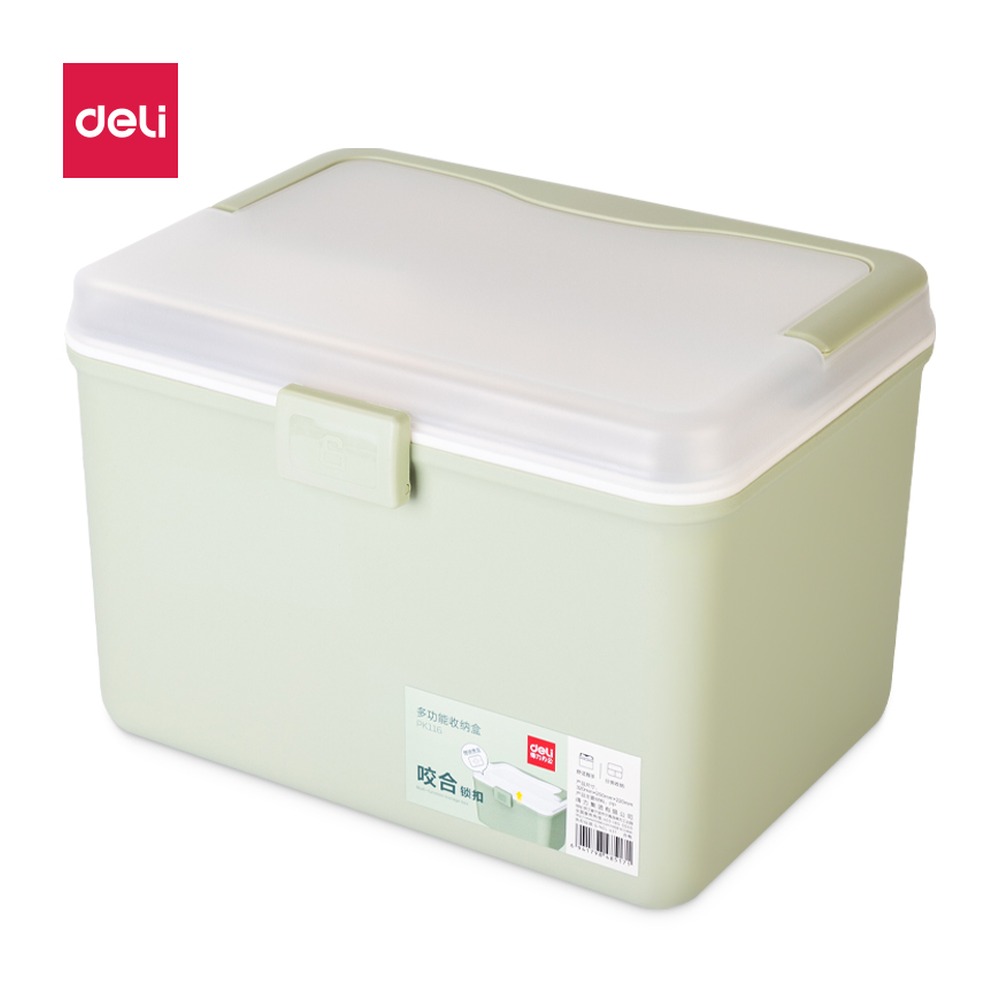 DELI/得力 多功能收纳箱 PK116 颜色:绿色 单位:箱