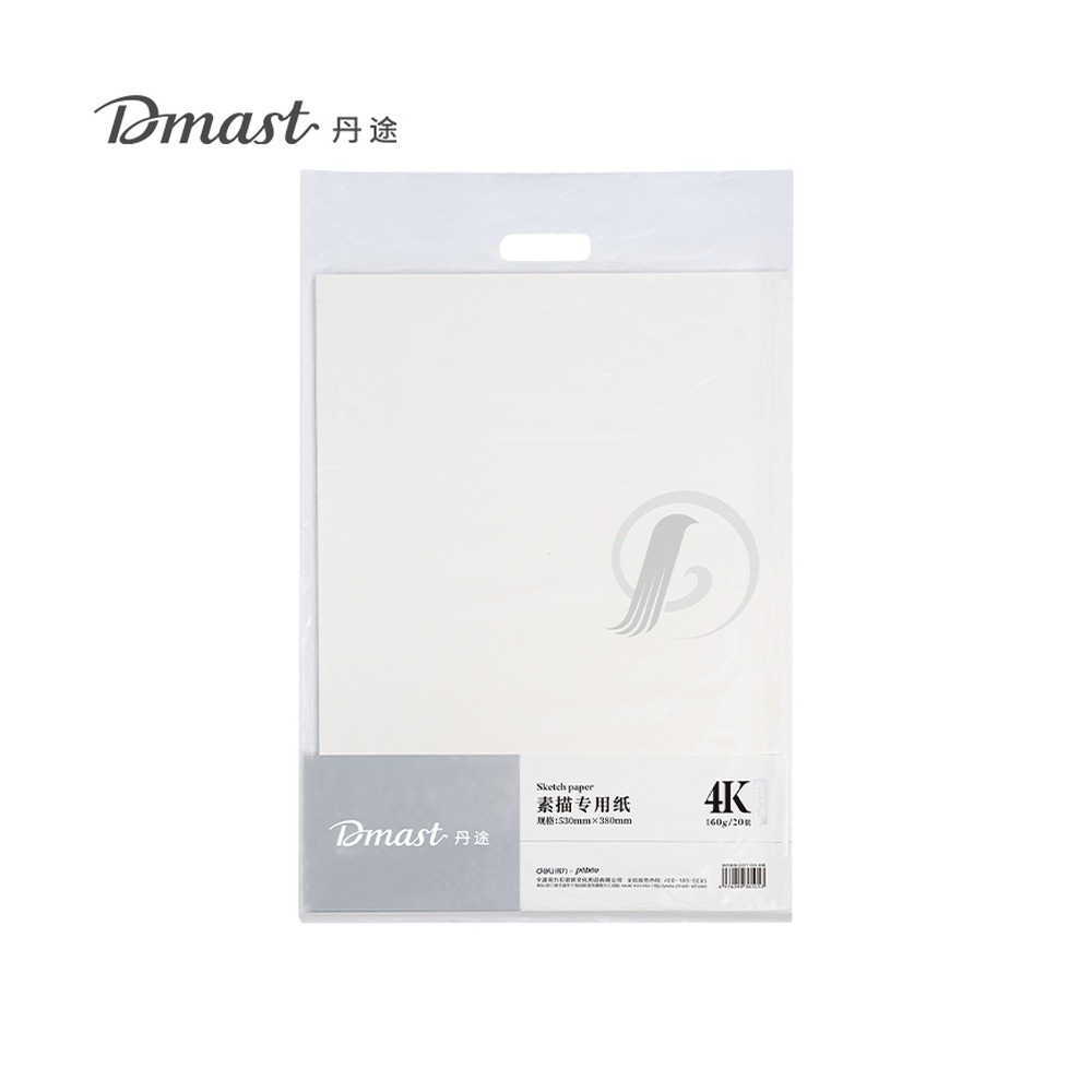 DELI/得力 素描纸PE RS1-4K 颜色:混；材质:PE；克重:160g；包装:20张/袋；纸张规格:4K 单位:袋